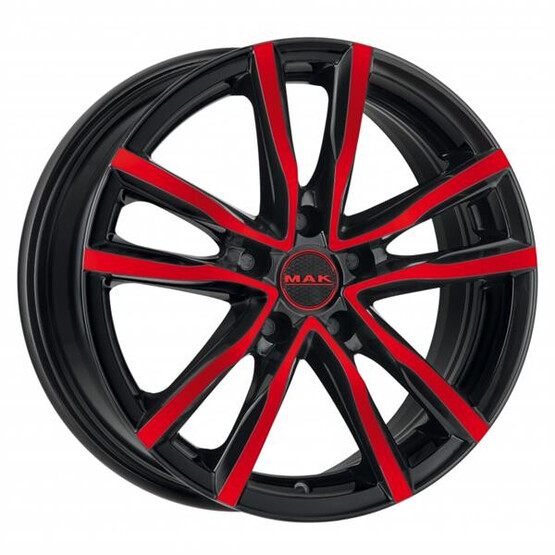 Диск Mak Milano 17x7 5x114.30 ET40 DIA76.10 BLACK AND RED