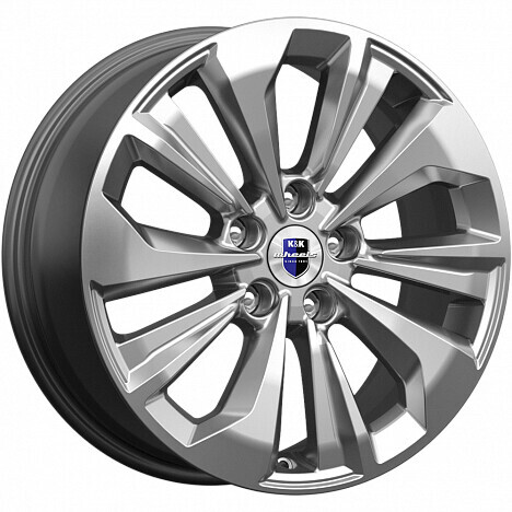 Диск K&K Авиор 17x7.50 5x108 ET45 DIA67.10 ДАРК ПЛАТИНУМ БРАЙТ