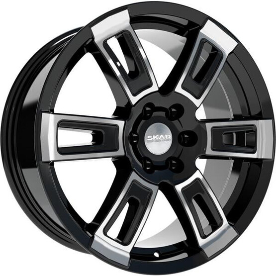 Диск Скад Тор 18x8 6x139.70 ET30 DIA67.10 АЛМАЗ-ЧЕРНЫЙ