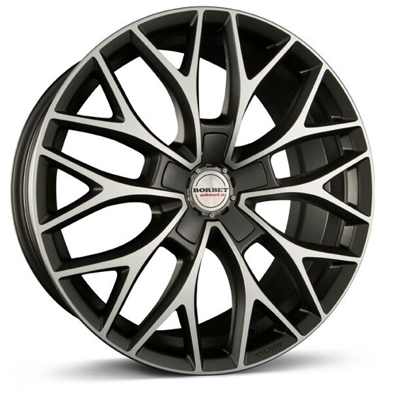 Диск Borbet Dy 19x8.50 5x114.30 ET32 DIA72.60 DARK GREY POLISHED MATT
