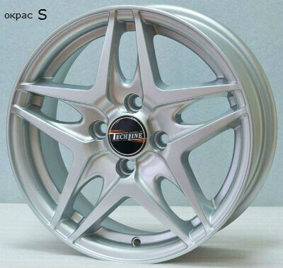 Диск Tech Line 530 15x6 4x100 ET45 DIA67.10 S