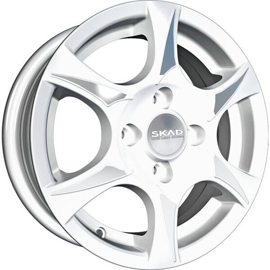 Диск Скад Аэро 13x5 4x98 ET35 DIA58.60 АЛМАЗ-БЕЛЫЙ