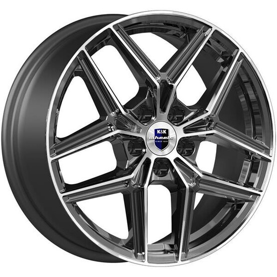 Диск K&K Юнион 17x7 5x114.30 ET45 DIA67.10 АЛМАЗ ЧЕРНЫЙ