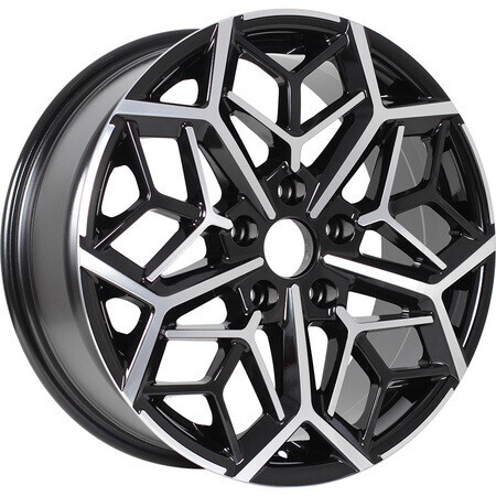 Диск Kdw Kd1710 17x7 5x114.30 ET50 DIA66.10 BLACK_FRONT_POLISHED