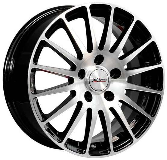 Диск X'trike X-128 16x6.50 5x110 ET37 DIA67.10 BK/FP