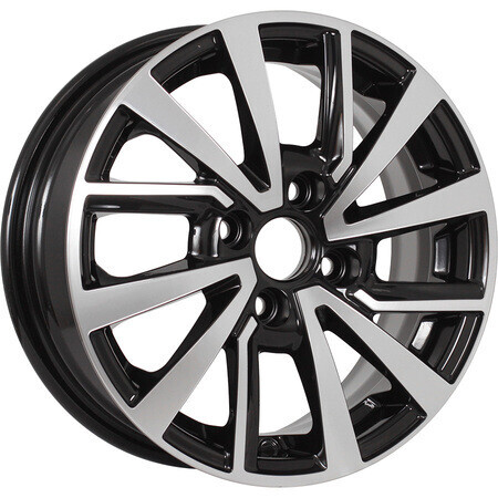 Диск Kdw Kd1430 14x5.50 4x98 ET35 DIA58.60 BLACK_FRONT_POLISHED