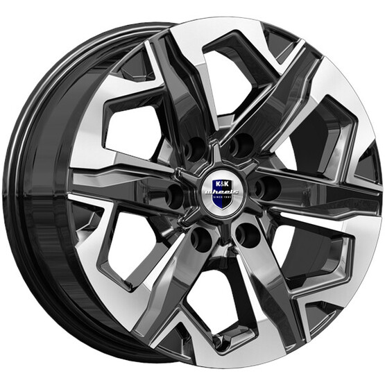 Диск K&K Тейт 17x7.50 6x139.70 ET42 DIA75.10 АЛМАЗ ЧЕРНЫЙ