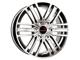 Диск Вектор B218 18x7.50 6x139.70 ET25 DIA100.10 СИЛЬВЕР