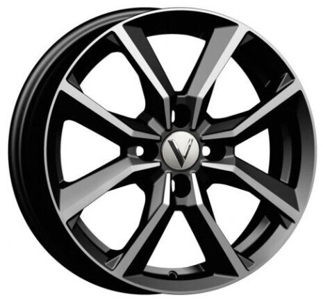 Диск Вектор B271 16x6 4x100 ET50 DIA60.10 АЛМАЗ ЧЕРНЫЙ