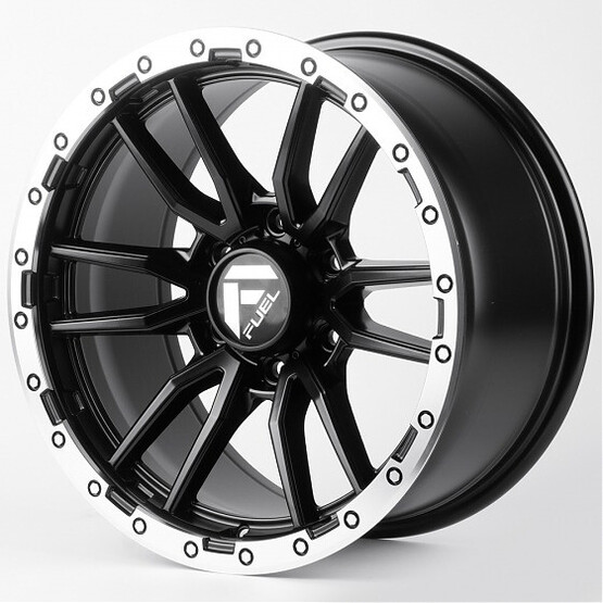 Диск Fuel 60273-Fg443 18x9 6x139.70 ET18 DIA106.10 ЧЁРНЫЙ МАТОВЫЙ + ПОЛИРОВАННЫЙ ОБОД