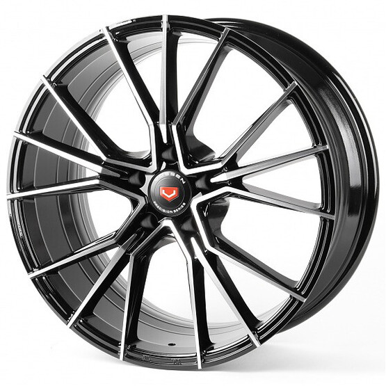 Диск Vsn By04-Fg595 19x8.50 5x114.30 ET35 DIA73.10 ЧЁРНЫЙ ГЛЯНЦЕВЫЙ + ПОЛИРОВАННЫЕ СПИЦЫ