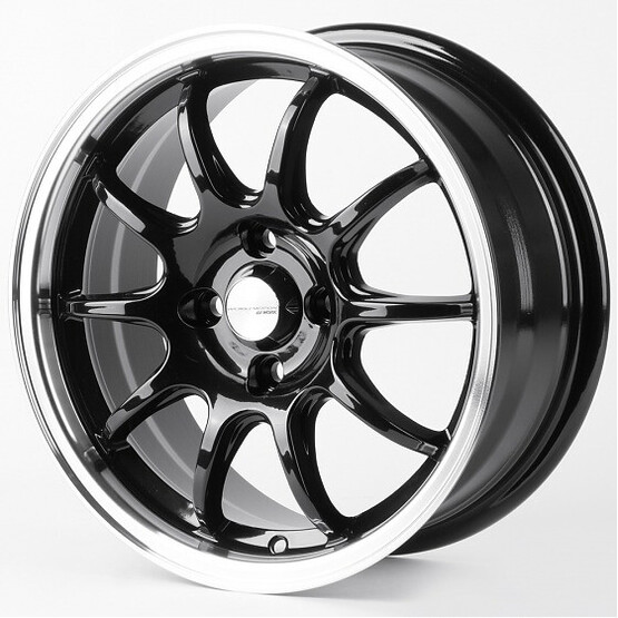 Диск Work 12243 17x7.50 5x100 ET40 DIA73.10 ЧЁРНЫЙ ГЛЯНЦЕВЫЙ + ПОЛИРОВАННЫЙ ОБОД