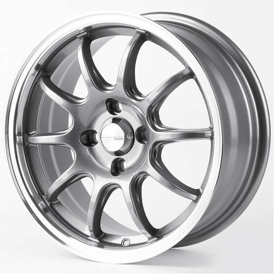 Диск Work 12243 15x6.50 4x100 ET35 DIA73.10 ГРАФИТ ГЛЯНЦЕВЫЙ + ПОЛИРОВАННЫЙ ОБОД