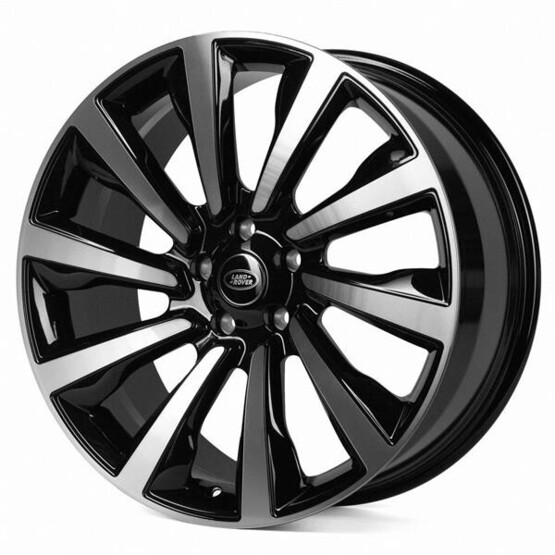 Диск Skill Sl239 23x10.50 5x120 ET40 DIA72.60 ЧЕРНЫЙ + ПОЛИРОВАННЫЕ СПИЦЫ