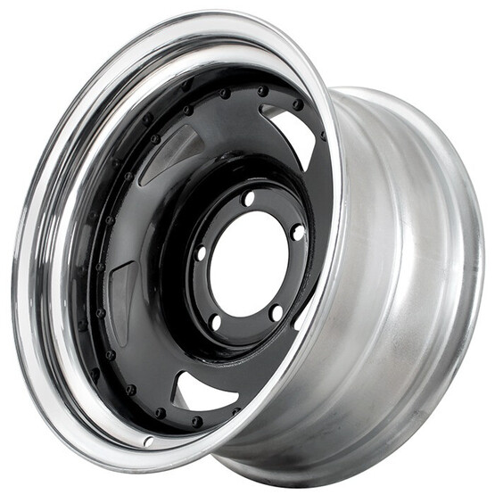 Диск Grizzly Sw02 16x8 5x139.70 ET-25 DIA110.10 BLACK INNER + CHROME OUTER RIM