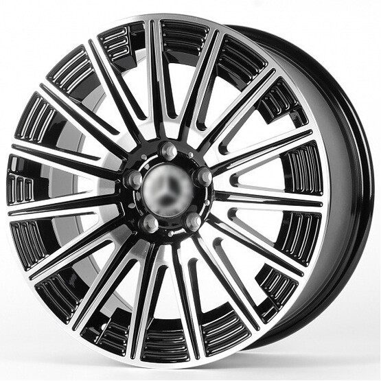 Диск Replica Nn Fc3176 18x8 5x112 ET36 DIA66.56 ЧЕРНЫЙ + ПОЛИРОВАННЫЕ СПИЦЫ