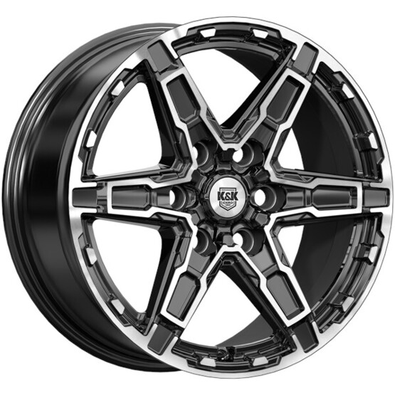 Диск K&K Дистрикт 18x8 6x139.70 ET42 DIA75.10 АЛМАЗ ЧЕРНЫЙ