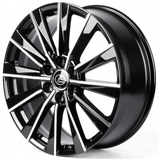 Диск Iwheel Ivf3218 22x8.50 6x139.70 ET56 DIA95.10 ЧЁРНЫЙ ГЛЯНЦЕВЫЙ + ПОЛИРОВАННЫЕ СПИЦЫ