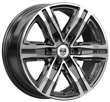 Диск K&K R8 (Кс1174) 17x7.50 6x114.30 ET30 DIA66.10 АЛМАЗ ЧЕРНЫЙ