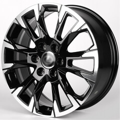 Диск Iwheel Ivf-3159 20x8 6x139.70 ET55 DIA95.10 ЧЁРНЫЙ ГЛЯНЦЕВЫЙ + ПОЛИРОВАННЫЕ СПИЦЫ