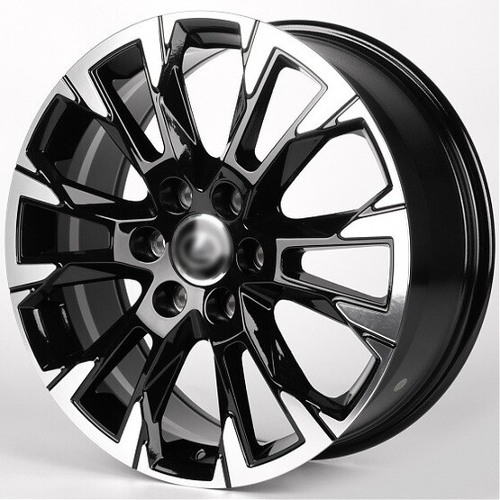 Диск Iwheel Ivf-3159 20x8 6x139.70 ET55 DIA95.10 ЧЁРНЫЙ ГЛЯНЦЕВЫЙ + ПОЛИРОВАННЫЕ СПИЦЫ