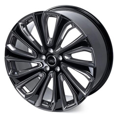 Диск Skill Sl512-Sb594 22x9.50 5x120 ET40 DIA72.60 ЧЁРНЫЙ ГЛЯНЦЕВЫЙ + ПОЛИРОВАННЫЕ СПИЦЫ