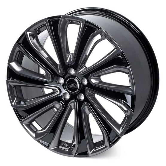 Диск Skill Sl512-Sb594 22x9.50 5x120 ET40 DIA72.60 ЧЁРНЫЙ ГЛЯНЦЕВЫЙ + ПОЛИРОВАННЫЕ СПИЦЫ