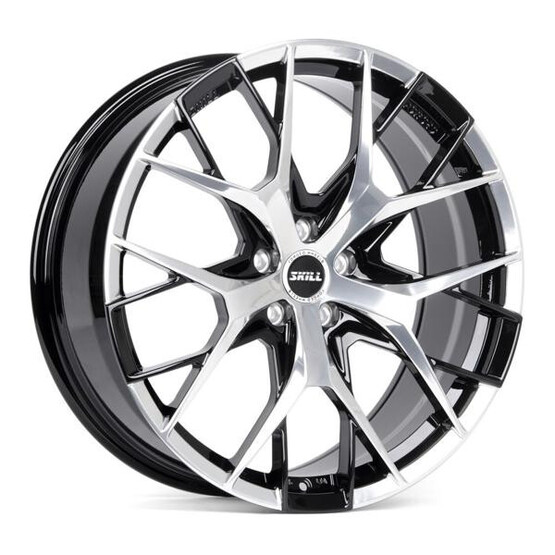 Диск Skill Sl163-Sv465 21x8.50 5x114.30 ET30 DIA60.10 ЧЁРНЫЙ ГЛЯНЦЕВЫЙ + ПОЛИРОВКА