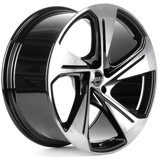 Диск Skill Sl253-Sv468 21x10 5x112 ET20 DIA66.50 ЧЁРНЫЙ ГЛЯНЦЕВЫЙ + ПОЛИРОВАННЫЕ СПИЦЫ