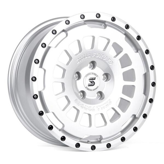 Диск Skill Sv606-Sv406 17x8 5x120 ET45 DIA65.10 СЕРЕБРО ГЛЯНЦЕВОЕ + ЧЁРНЫЕ ДЕКОРАТИВНЫЕ