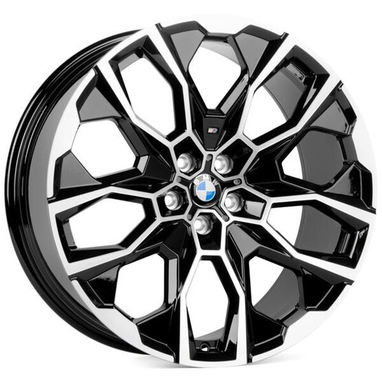 Диск Skill Sl869-Sb579 21x9.50 5x112 ET36 DIA66.60 ЧЁРНЫЙ ГЛЯНЦЕВЫЙ + ПОЛИРОВАННЫЕ СПИЦЫ + ТЕМНЫЙ ЛАК