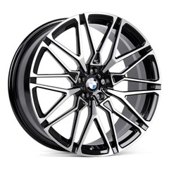 Диск Skill Sl818-Sl563 20x9 5x112 ET30 DIA66.60 ЧЁРНЫЙ ГЛЯНЦЕВЫЙ + ПОЛИРОВАННЫЕ СПИЦЫ